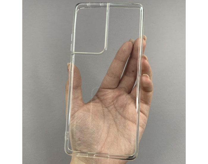 Чехол-силикон CLEAR case 2.0mml Samsung S21 Ultra, прозрачный