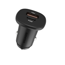 Автомобильное зарядное устройство SENTEO Q-03 Fast Car charger (USB-A+USB-C) A18W+C45W 63W, черный