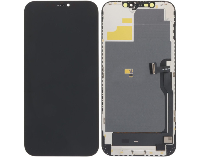 Дисплей с сенсорным экраном (модуль) iPhone 12 /12 Pro, черный, OLED Hard GX (без микросхемы)