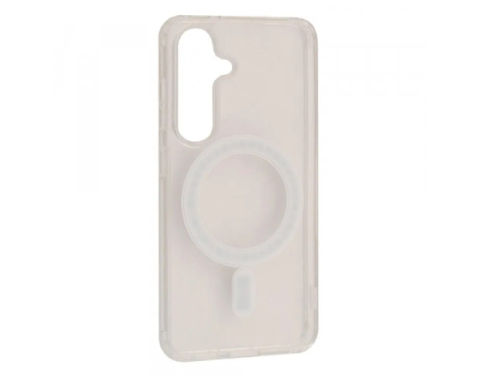 Чехол-силикон Clear Case MagSafe Samsung S23, прозрачный