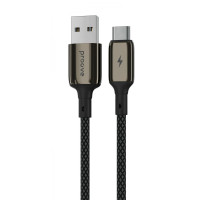 Кабель Proove Dense Metal USB to Type-C (3A/1m) черный