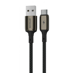 Кабель Proove Dense Metal USB to Type-C (3A/1m) черный