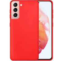 Чехол-силикон Silicone Case Full Samsung S21, Red