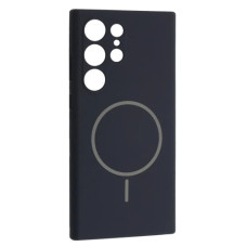 Чехол-силикон Luxury + MagSafe Samsung S25 Ultra, Midnight blue