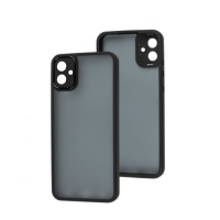 Чохол-силікон Luxury Metal Lens Samsung A14 4G/5G /M14 5G, Black