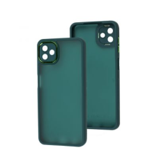 Чохол-силікон Luxury Metal Lens Samsung A24 4G, Green