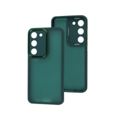 Чохол-силікон Luxury Metal Lens Samsung A34 5G, Green