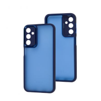 Чохол-силікон Luxury Metal Lens Samsung A54 5G, Blue