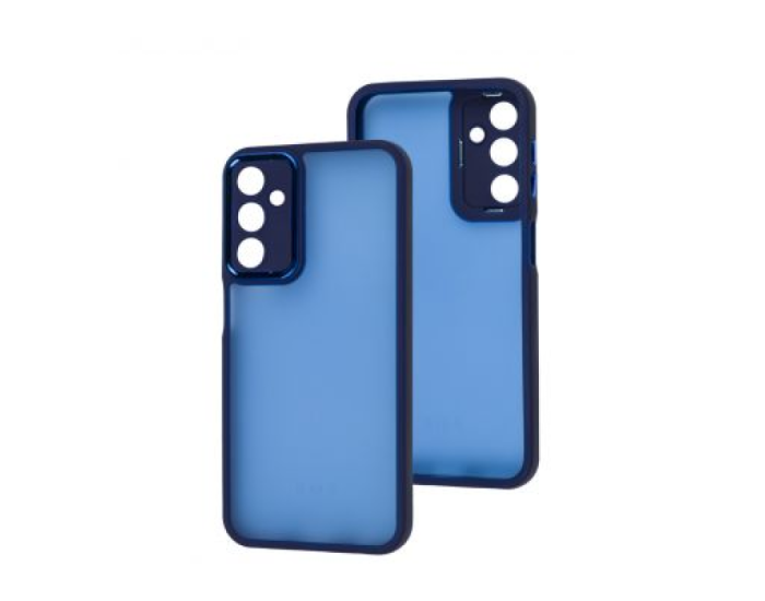Чохол-силікон Luxury Metal Lens Samsung A54 5G, Blue