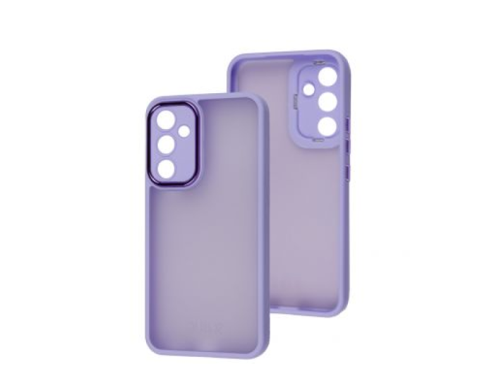 Чохол-силікон Luxury Metal Lens Samsung A54 5G, Lilac