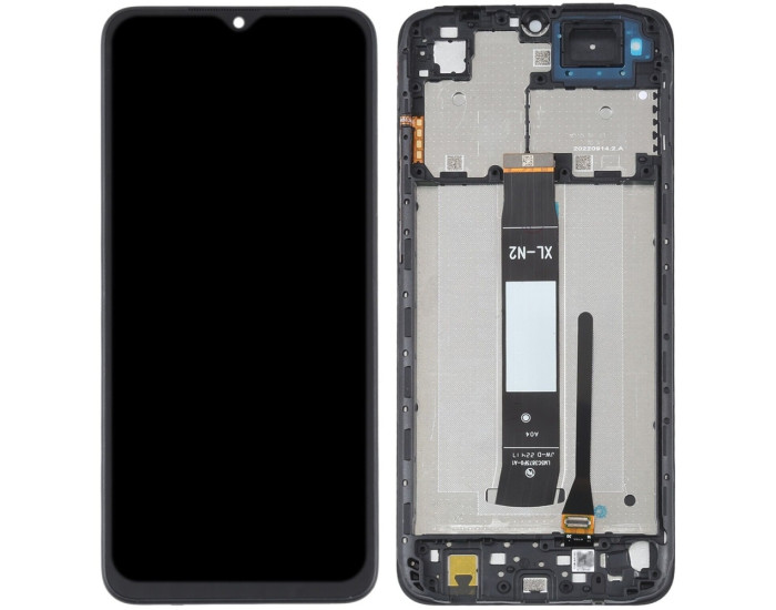 Дисплей з сенсорним екраном (модуль) Xiaomi Redmi A1 / Redmi A1 Plus / A2 / A2 Plus/ Poco C50/ Poco C51, чорний з рамкою