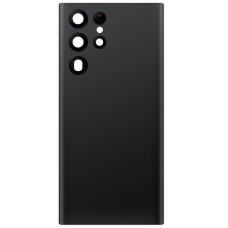 Задня панель корпуси для Samsung S908B Galaxy S22 Ultra 5G, чорна з склом камери, оригінал