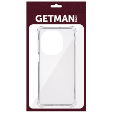 Чохол-силікон Getman Ease logo посилені кути Tecno Spark 20 Pro, Прозорий