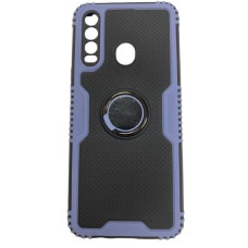 Чохол-силікон Rainbow Ring Tecno Spark 8, Сіро-синій