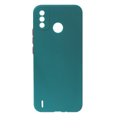 Чохол-силікон Square Cover Soft Matte Full Camera Tecno Spark 6 Go, Зелений