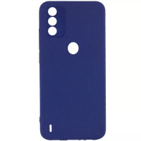 Чохол-силікон Square Cover Soft Matte Full Camera Tecno Spark 6 Go, синій