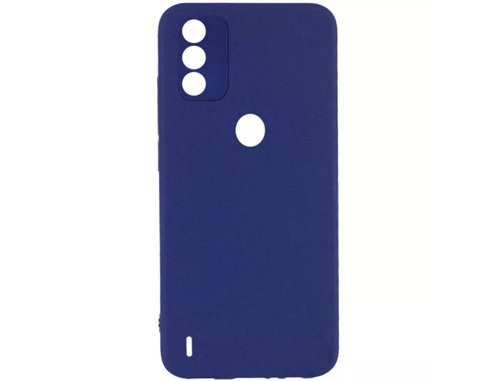 Чохол-силікон Square Cover Soft Matte Full Camera Tecno Spark 6 Go, синій