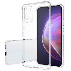 Чехол-силикон Getman Ease logo усиленные углы Vivo V21, прозрачный