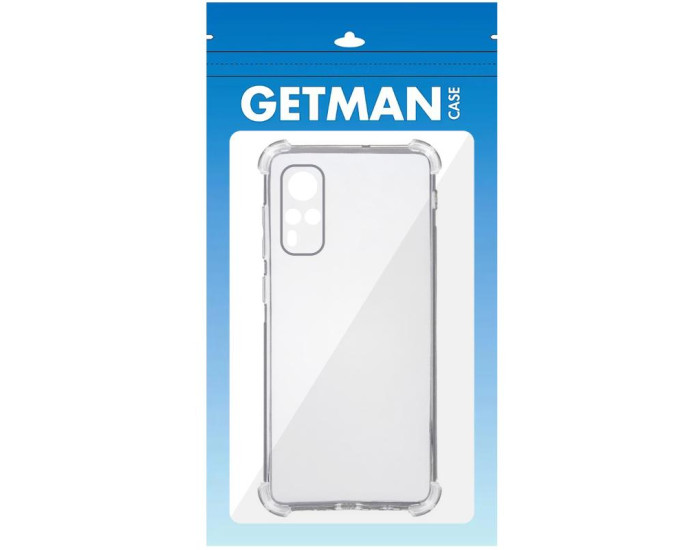 Чехол-силикон Getman Ease logo усиленные углы Vivo V51a, прозрачный