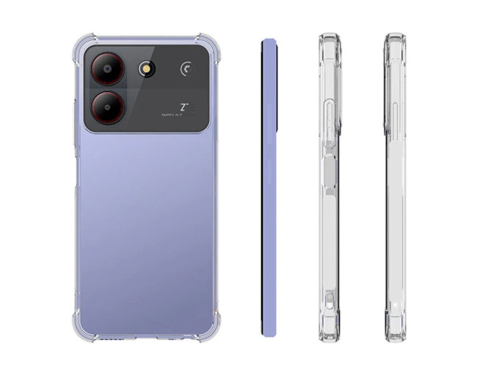 Чохол-силікон Getman Ease logo посилені кути ZTE Blade A54 4G, Прозорий