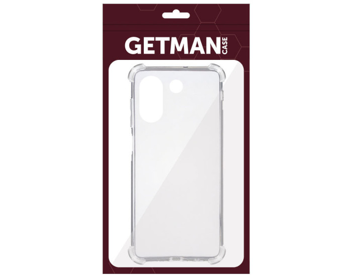 Чохол-силікон Getman Ease logo посилені кути ZTE Blade A54 4G, Прозорий