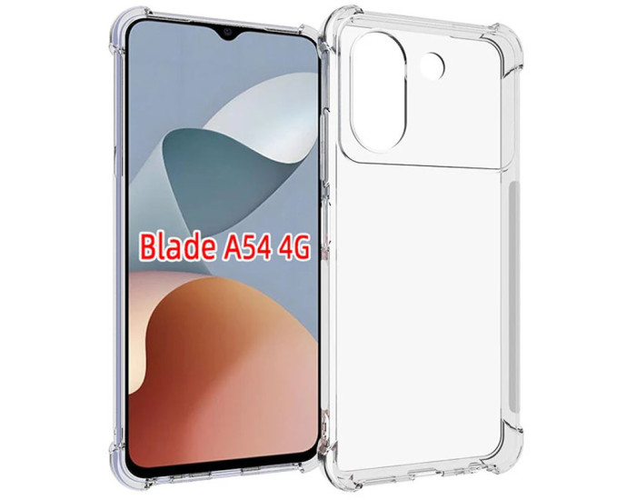 Чохол-силікон Getman Ease logo посилені кути ZTE Blade A54 4G, Прозорий