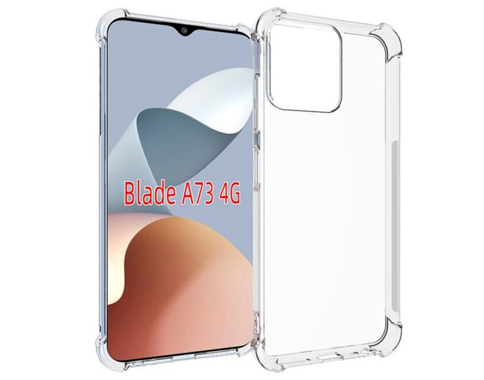 Чохол-силікон Getman Ease logo посилені кути ZTE Blade A73 4G, Прозорий