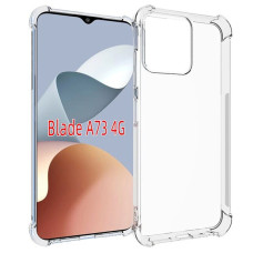 Чохол-силікон Getman Ease logo посилені кути ZTE Blade A73 4G, Прозорий