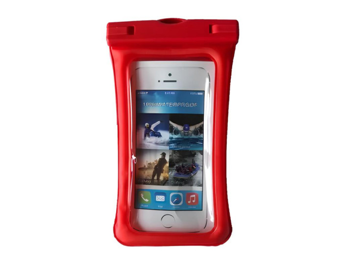 Чехол силиконовый водонепрониацаемый Waterproof Color side, красный