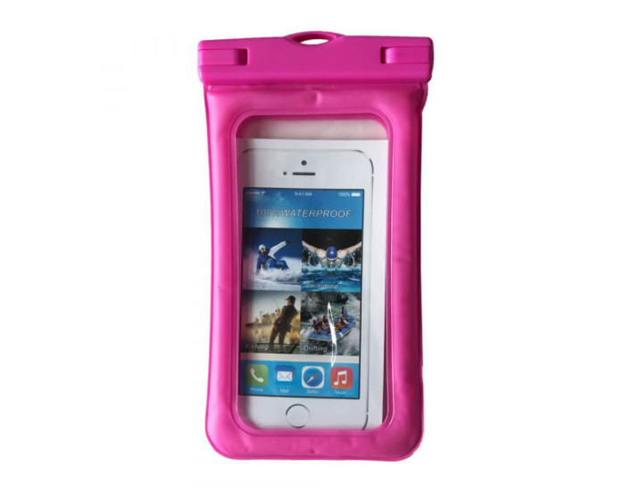 Чехол силиконовый водонепрониацаемый Waterproof Color side, розовый
