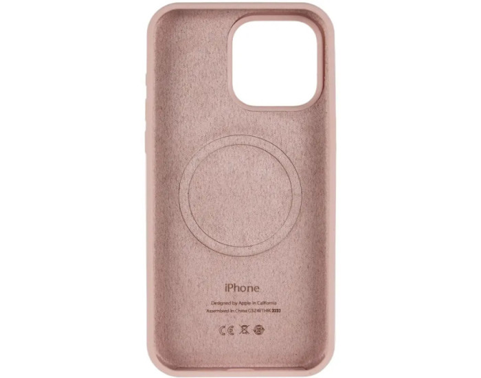 Чехол-силикон оригинал Full Soft Matte with MagSafe iPhone 13 Pro, розовый песок