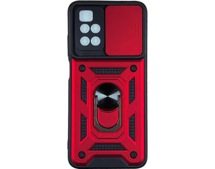 Чехол-Ударопрочный Camshield Serge Ring Xiaomi Redmi 10, красный