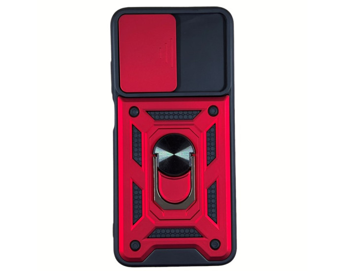Чехол-Ударопрочный Camshield Serge Ring Xiaomi Redmi 10, красный