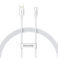 Кабель USB Baseus Superior Series Charging Data Cable USB to Type-C (100W/1,5m) (P10320102214-02) White