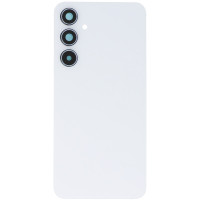Задняя панель корпуса для Samsung A356 /A556, белая Ice blue со стеклом камеры