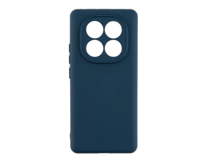 Чехол-силикон оригинал Full Soft Matte Xiaomi Redmi Note 14 Pro 4G, глубокий синий