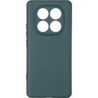 Чехол-силикон оригинал Full Soft Matte Xiaomi Redmi Note 14 Pro 5G /Poco X7, Dark green