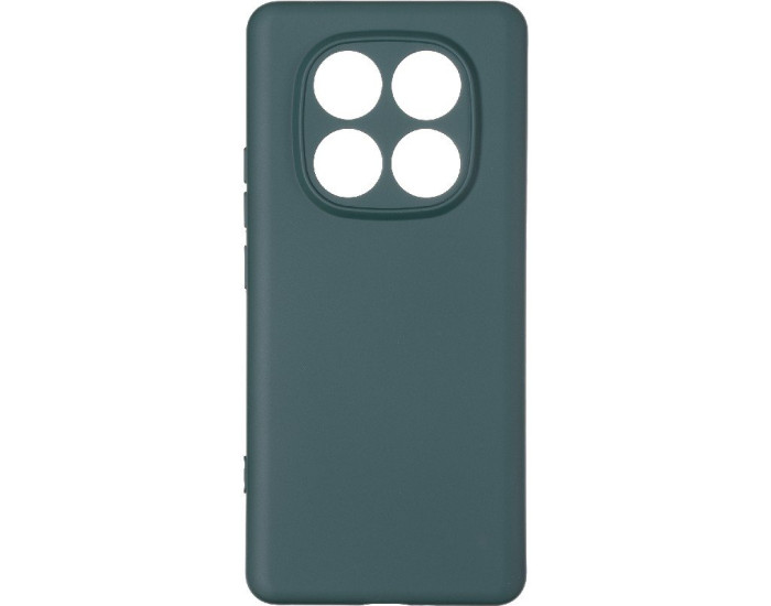 Чехол-силикон оригинал Full Soft Matte Xiaomi Redmi Note 14 Pro 5G /Poco X7, Dark green