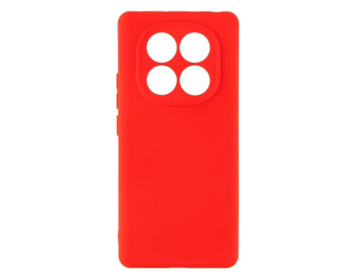 Чехол-силикон оригинал Full Soft Matte Xiaomi Redmi Note 14 Pro Plus 5G, Red