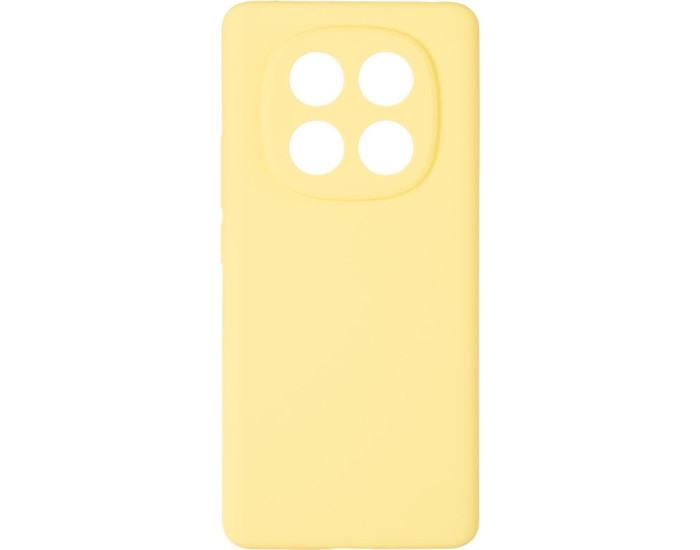 Чехол-силикон оригинал 99% Soft Matte Xiaomi Redmi Note 14 Pro 4G, Yellow