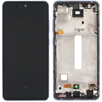 Дисплей з сенсорним екраном (модуль) Samsung A526 Galaxy A52 5G /A525, фіолетовий з рамкою, OLED