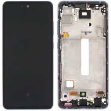 Дисплей с сенсорным экраном (модуль) Samsung A526 Galaxy A52 5G /A525, фиолетовый с рамкой, OLED