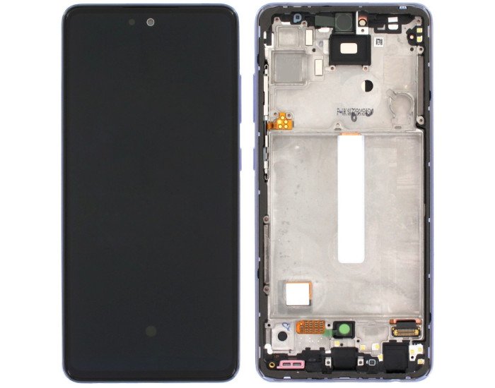 Дисплей с сенсорным экраном (модуль) Samsung A526 Galaxy A52 5G /A525, фиолетовый с рамкой, OLED