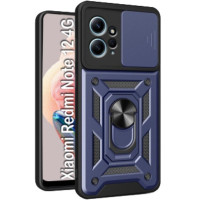 Чехол-силикон Armor Ring Xiaomi Redmi Note 12 4G + шторка, Blue