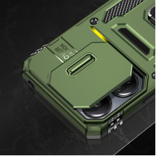 Чехол-Ударопрочный Camshield Army Ring Xiaomi 14T Pro, оливковый