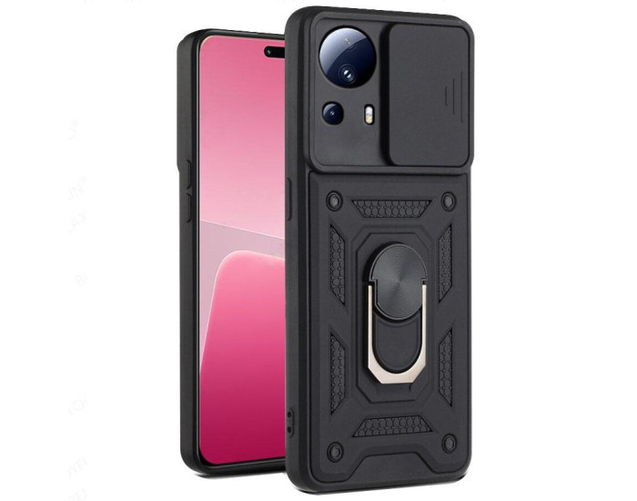 Чохол-Ударостійкий Camshield Serge Ring Xiaomi 13 Lite, чорний