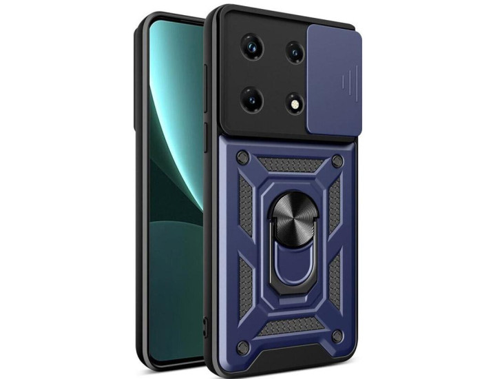 Чохол-Ударостійкий Camshield Serge Ring Xiaomi 13 Pro, синій