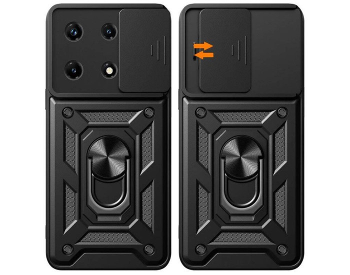 Чохол-Ударостійкий Camshield Serge Ring Xiaomi 13, чорний