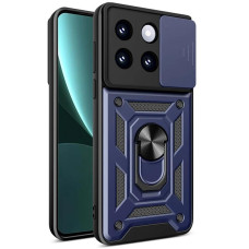 Чехол-Ударопрочный Camshield Serge Ring Xiaomi 14 Pro, синий