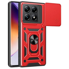 Чехол-Ударопрочный Camshield Serge Ring Xiaomi 14T Pro, красный